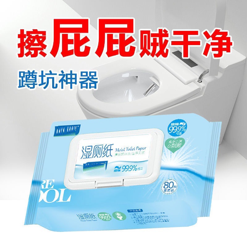 Wet Toilet Paper for Women's Private Parts, Household Toilet Wipes for Cleaning, Sanitary Wet Wipes in a Bucket, New Model for Cleaning
