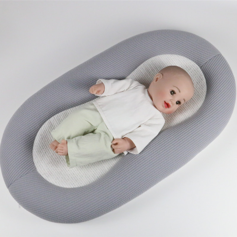 SSS fiber three-dimensional rebound breathable sweat-proof back newborn baby spine protection crib bed mid-bed