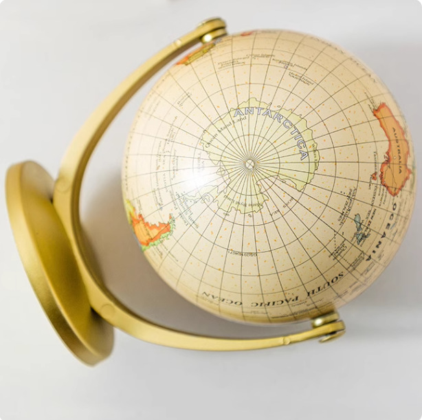 Cross-Border English Version of Retro Small Globe Craft Decoration Teaching Ornaments Universal Globe Exquisite Gifts