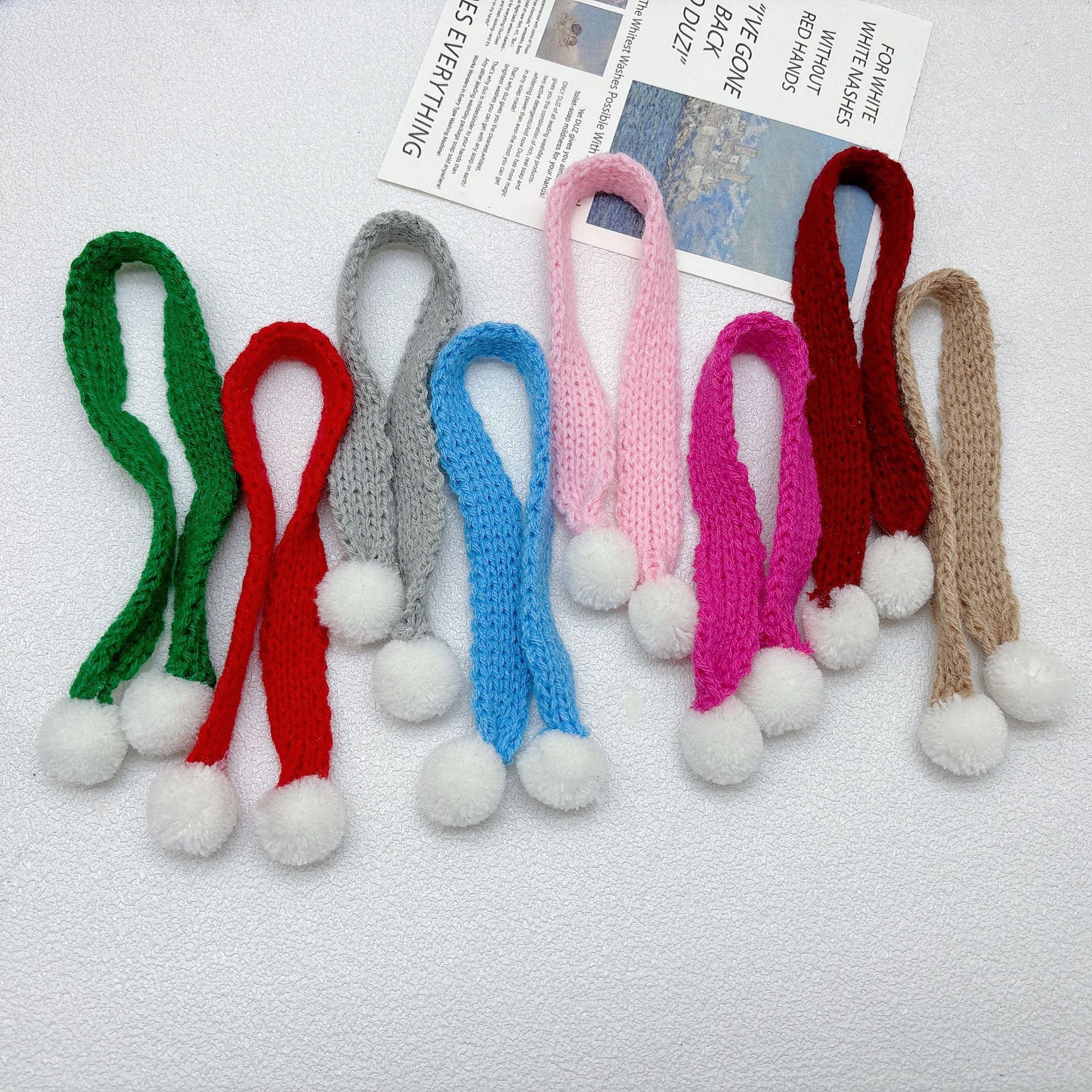 Ночник DIY, около 27 см, вязаный шершавая новогодний шарф