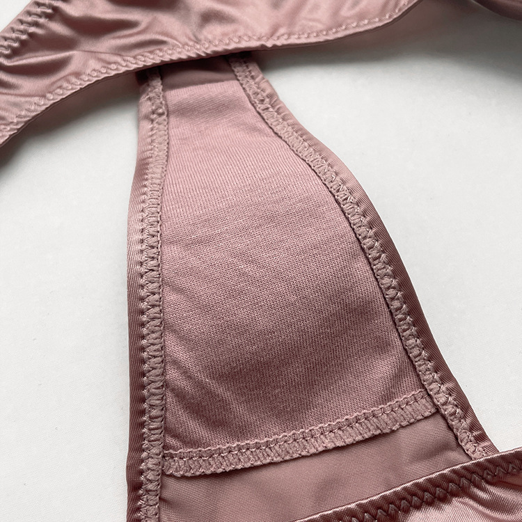 1047t European and American Sexy Rhinestone Thong Underwear for Women's Fitness Sports Hip Lifting Low Waist High Fork Fashion T-Pants