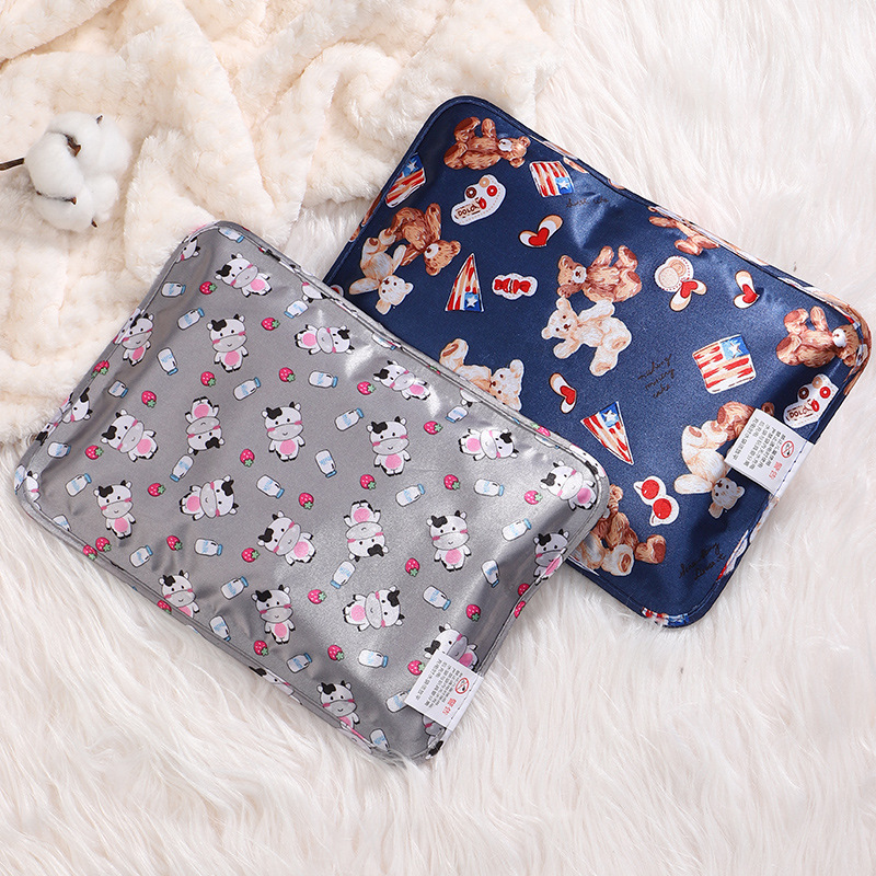 Non-National Standard Spot Cross-Border Cartoon Electric Hot Water Bottle Mercerized Rechargeable Hand Warmer Hand Warmer Bag Cross-Border European Regulations