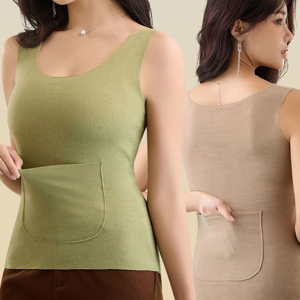 Прямые продажи с фабрики, популярный термовест с двойным карманом, защищающий пояс, бесшовные карманы для осени и зимы, большие размеры