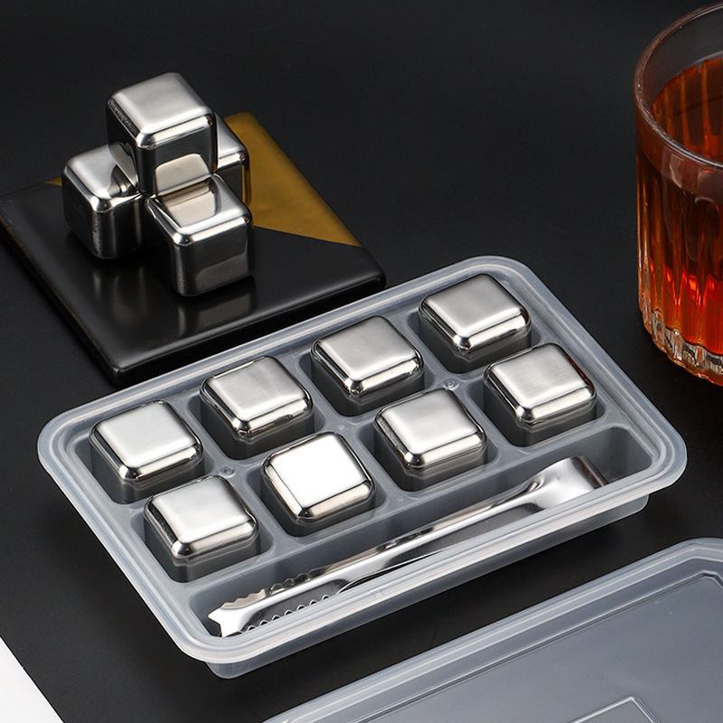 304 Stainless Steel Ice Cubes Quick-Frozen Metal Ice Tartar Household Whiskey Iron Ice Cubes Beer Sprite Ice