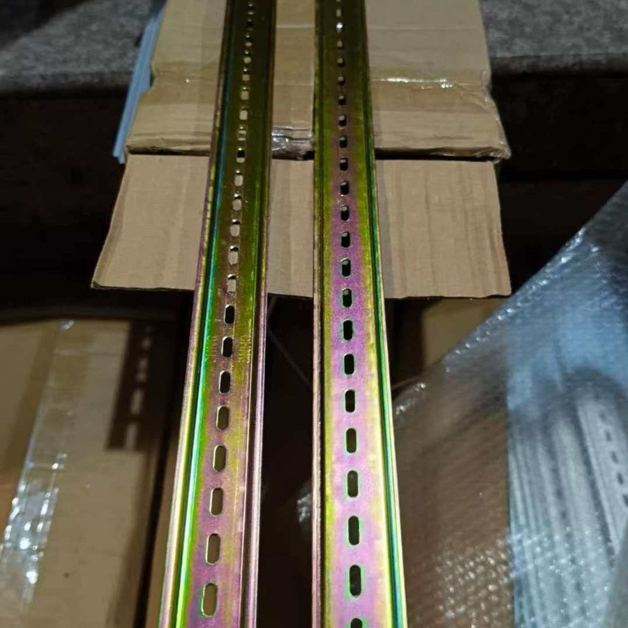 Din-Rail C Type, Material: Iron, Total Width: 35 Mm, Inner Width: 24.8 Mm,