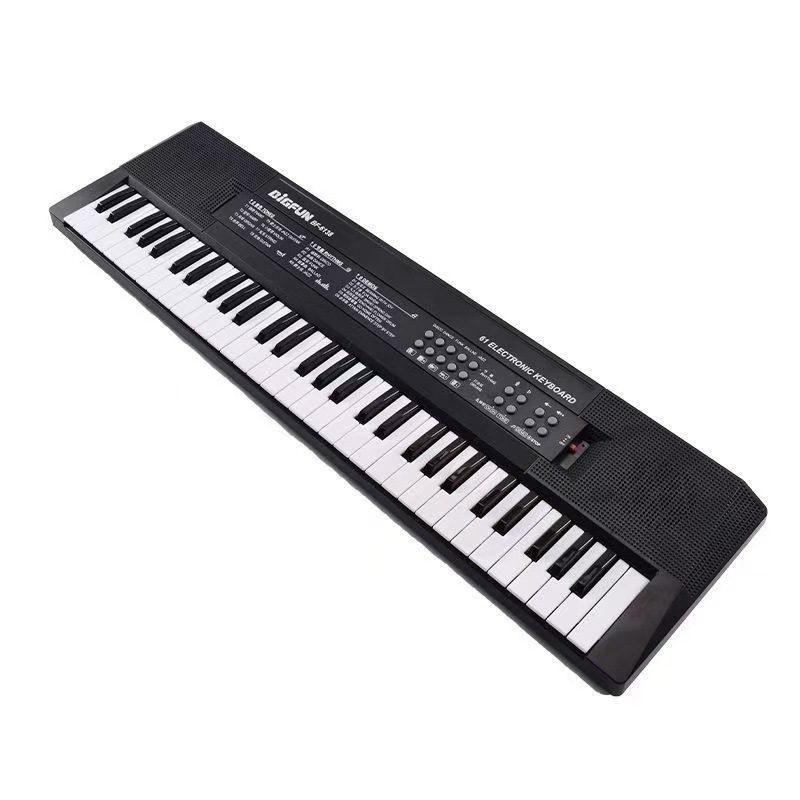 61-Key Digital Keyboard Kidsren's Piano Beginner Boys and Girls Music Instrument Toy Playable Home with Microphone