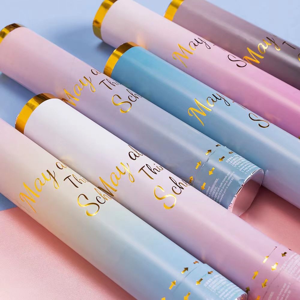 Ручной маленький салют для дня рождения, трубка для празднования новоселья, свадебный фестиваль, закрученная цветочная трубка