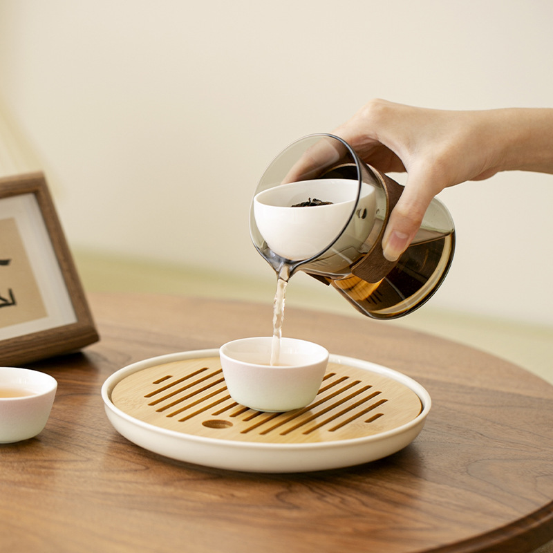 Automatic Lazy Tea Brewing Artifact Tea Water Separation Household Tea Set Xiaoqing Orange Brewing Teapot with Lid Filter Cup