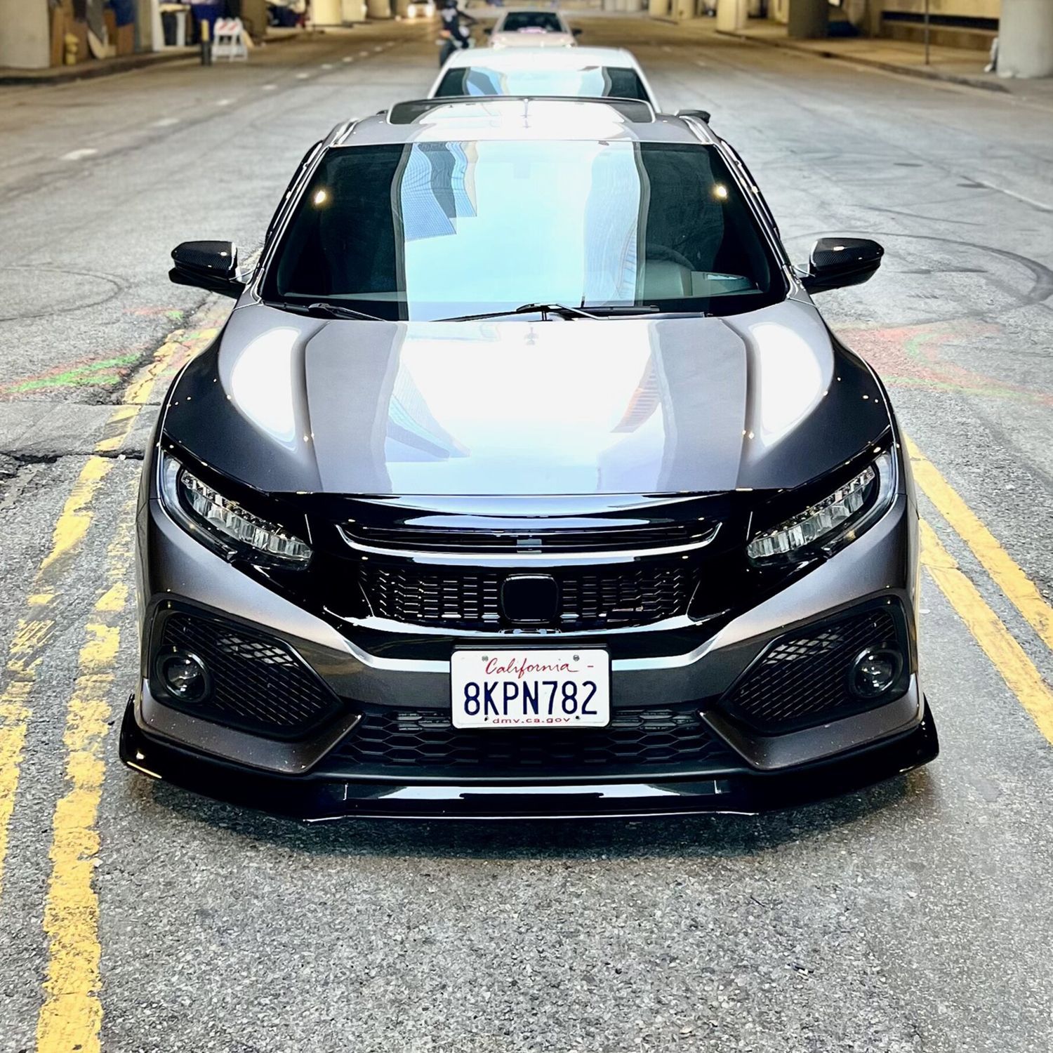 Suitable for modification of hatchback Civic front shovel 10th generation Civic Si front bar special front lip movement small surround wind knife