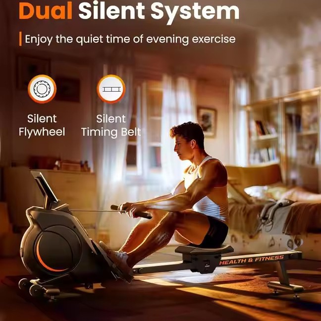 Гребной тренажер с магнитным управлением для домашнего фитнеса, экспортный товар