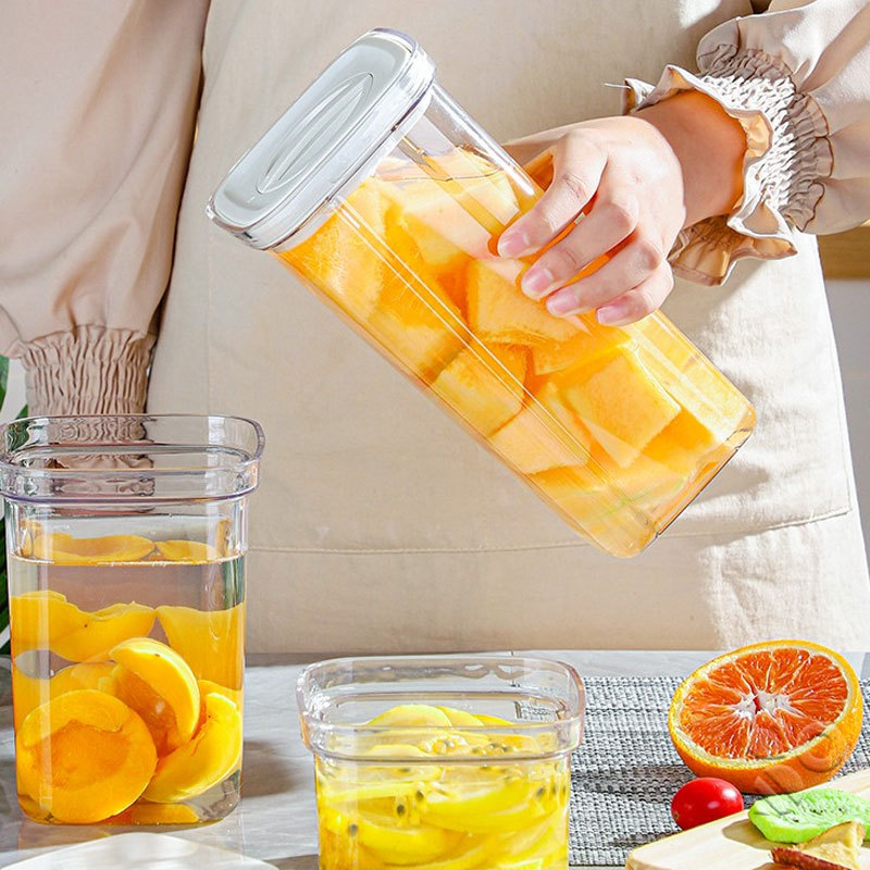 Cross-Border Rotating Sealed Jar Kitchen Storage Jar Moisture-Proof Special Storage Jar Pet Food Packaging Box Home Storage