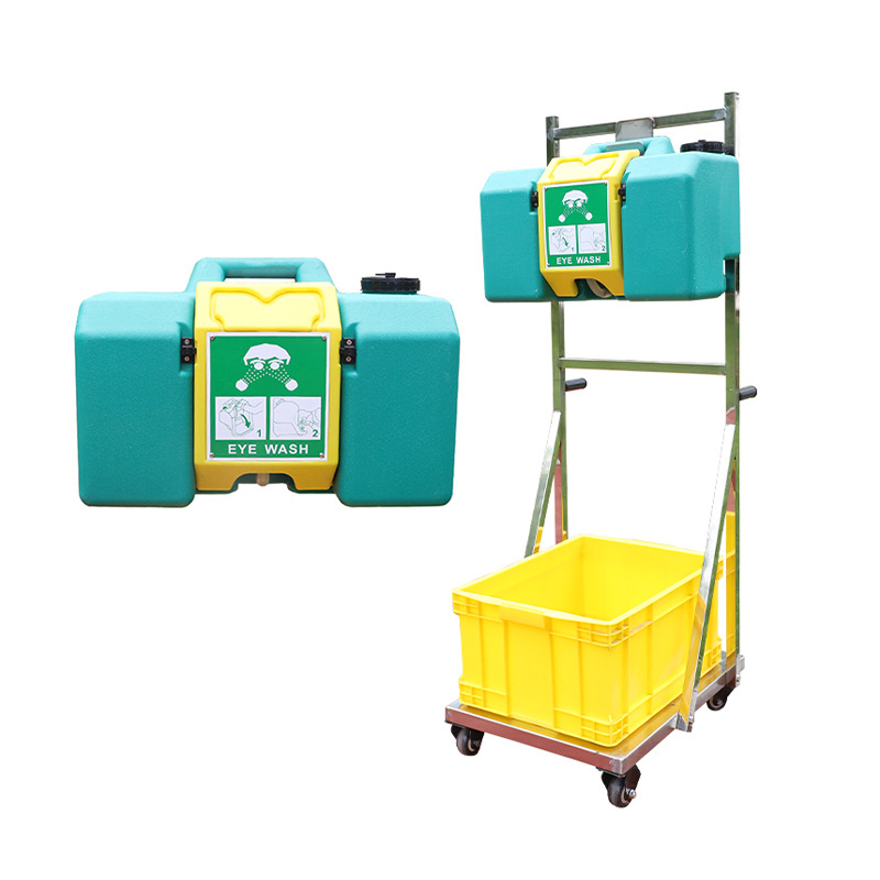 Manufacturer Cross-Border Dropshipping Industrial Factory Inspection 304 Cart Emergency 30L Wall-Mounted Eyewash 9 Gallon Portable Eyewash
