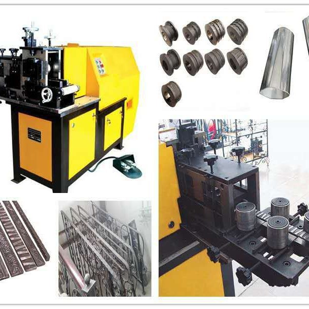 Desktop Metal Cold Rolling Embossing Machine, Electric Hydraulic Iron Forging Machine, Fully Automatic Square Tube Rolling Forging Machine