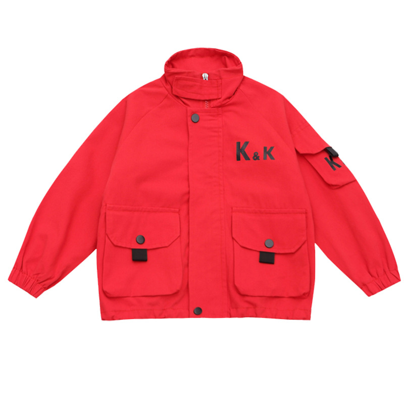 2021 Spring New Boys' Topss for Small and Medium-Sized Children Trendy Printed Letters Children's Topss Boys Cotton Tops