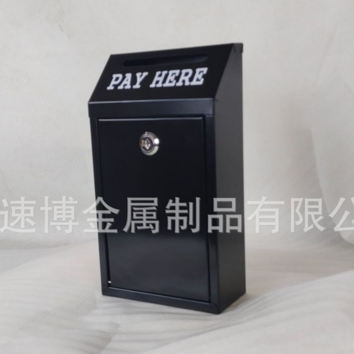 Металлическая касса для денег с замком, настенный почтовый ящик с предварительно просверленными отверстиями, для сбора пожертвований, голосования, для дома и офиса