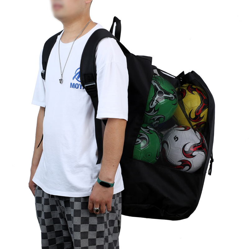 Large Soccer Bag Basketball Net Bag Canvas Basketball Bag Basketball Bag Football Sports Bag Storage Thick Type