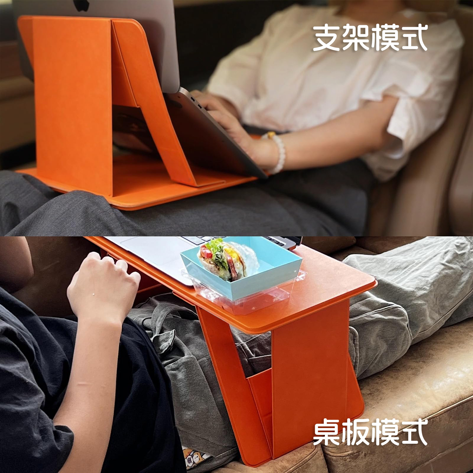 Car Small Table, In-Car Foldableing Table, Laptop Holder, Car Small Table, Universal for Front and Rear Co-Drivers
