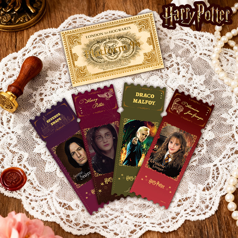 Authentic Harry Potter Character Merchandise: Postcards, Tickets, Bookmarks, Souvenirs, Ticket Holder Set, Hermione, Harry