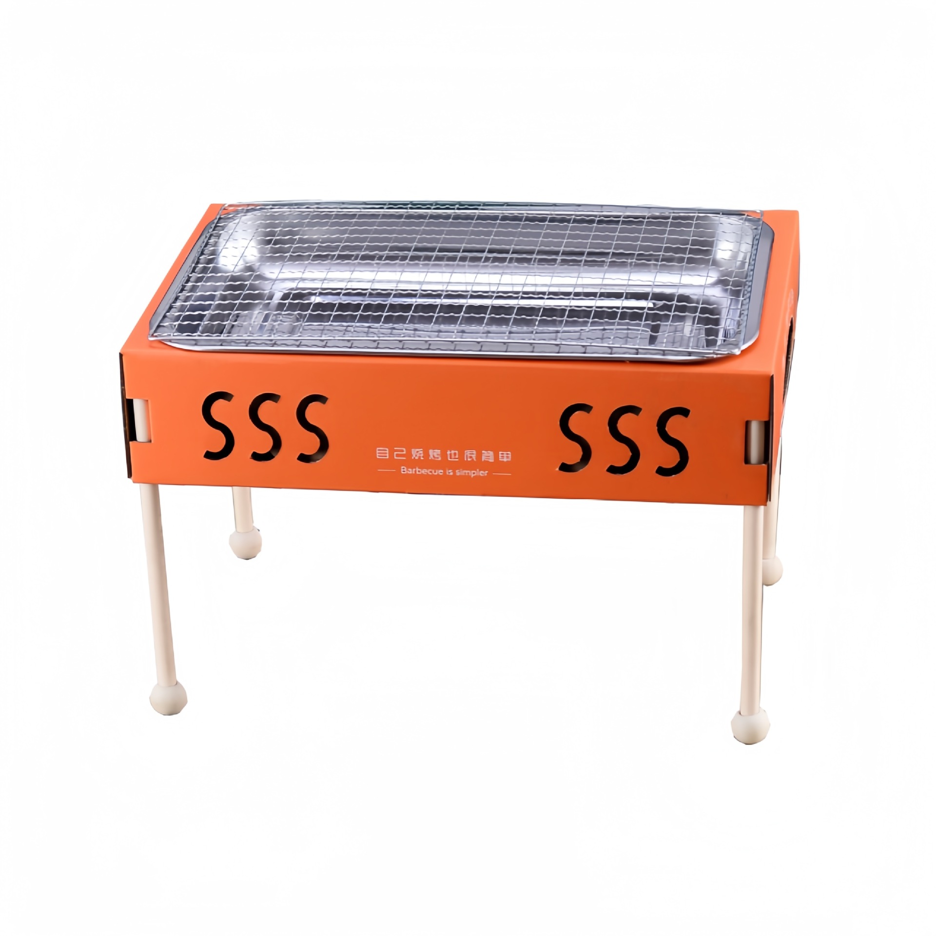 Camping Oven Stainless Steel Disposable BBQ Oven Household BBQ Grill Outdoor Portable Enclosing Stove for Tea Wholesale