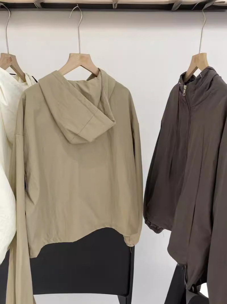 Korean-style Short Sunscreen Coat Women's 2025 Summer Thin High-end All-match Drawstring Casual Jacket Trendy Top