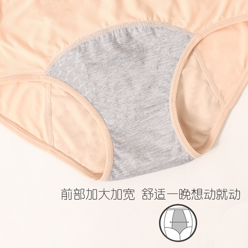 Foreign trade cross-border large size physiological pants before and after menstruation leak-proof mid-high waist breathable menstruation sanitary pants underwear women