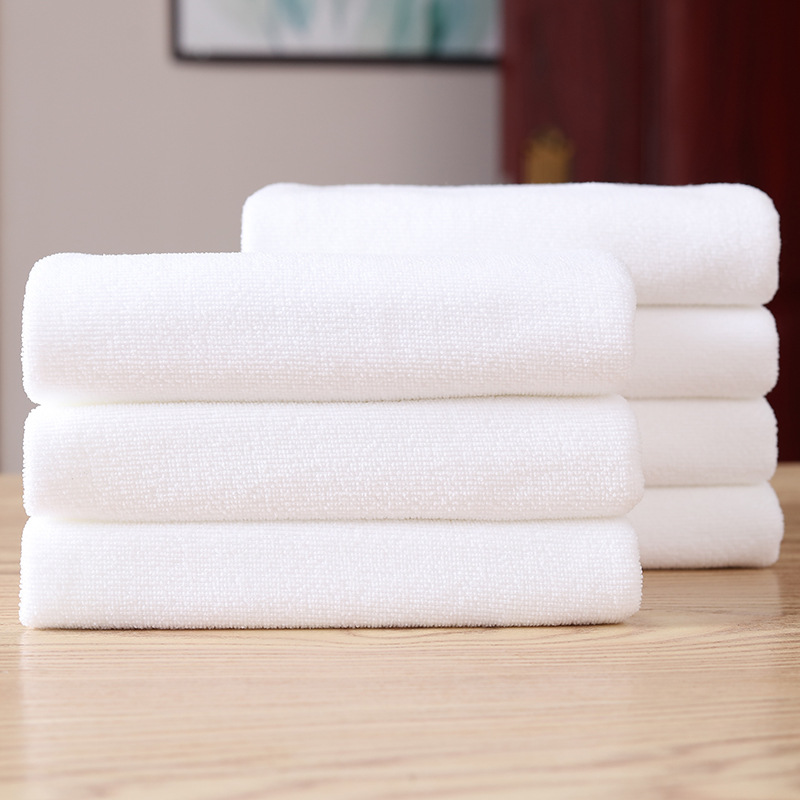 Wholesale White Towel Manufacturers for Hotels, Disposable Lint-Free Food Factory Absorbent White Square Towels
