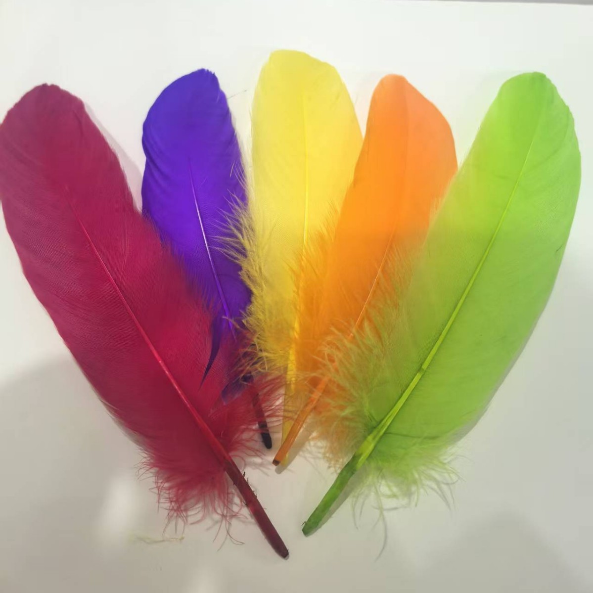 Производитель, индивидуальные цветные гусиные перья 10/15 см, DIY, ручные ловцы снов, аксессуары для одежды