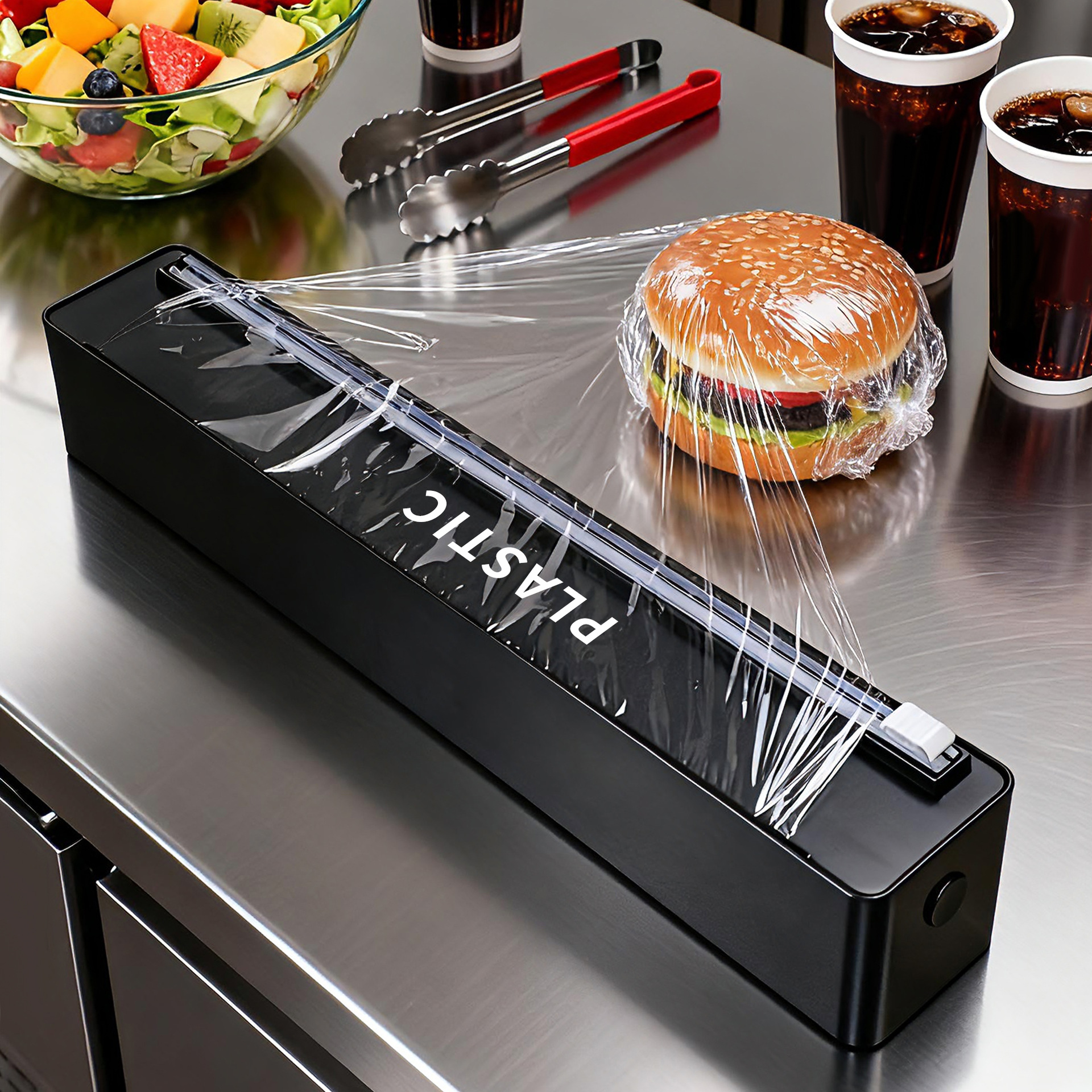 Нож для пленки 501, контейнер для фольги, двухсторонний скользящий нож, магнитный настенный контейнер для хранения