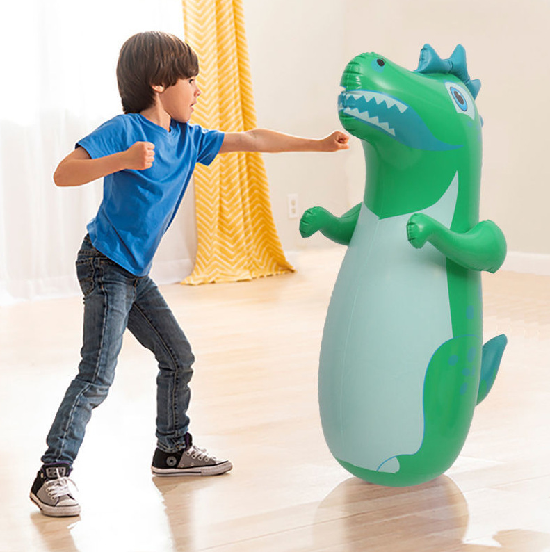 In-Stock Thickened Inflatable Dinosaur New Toy Indoor Vertical Children's Stress Relief Fighting Exercise
