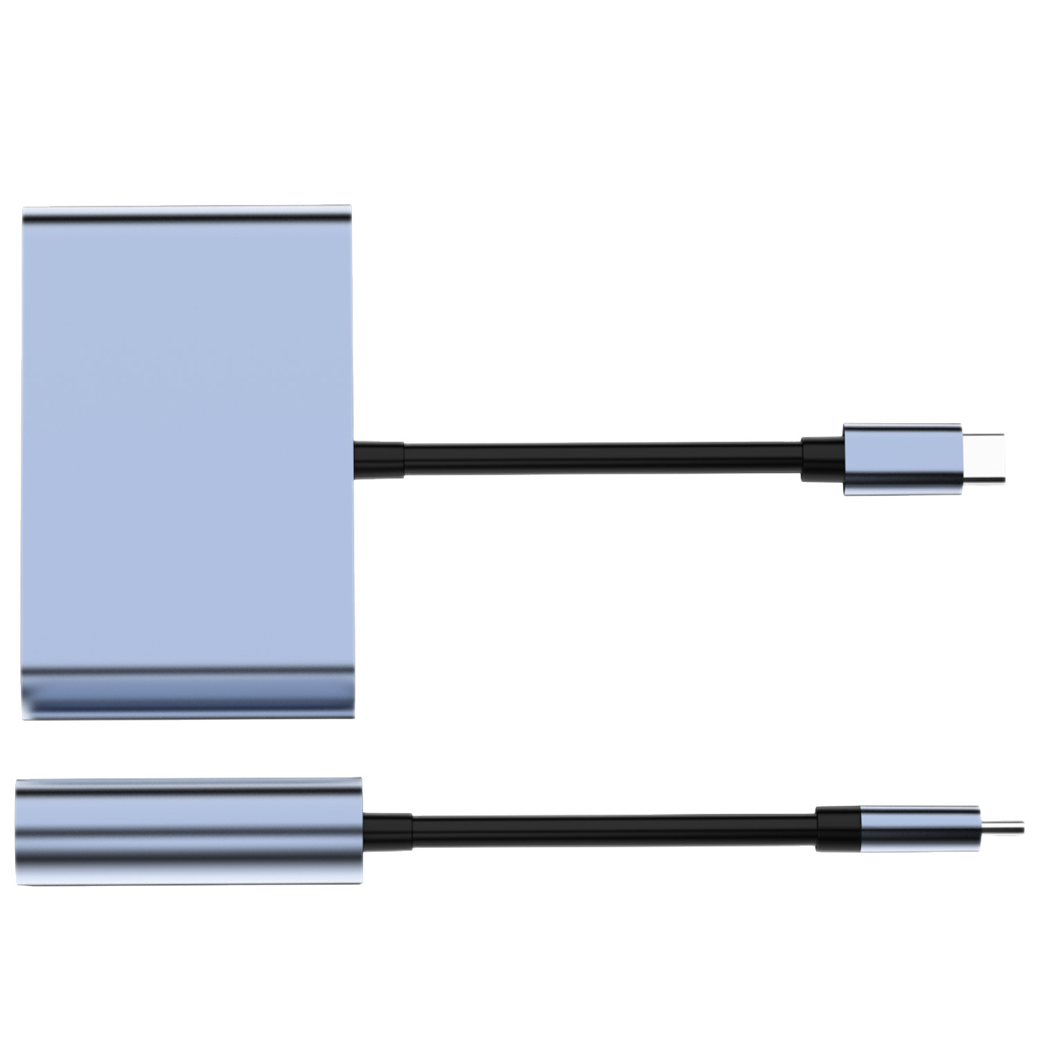 New Five-In-One Type-C Docking Station HDMI Vga Audio Converter 3.0 USB Splitter Hub