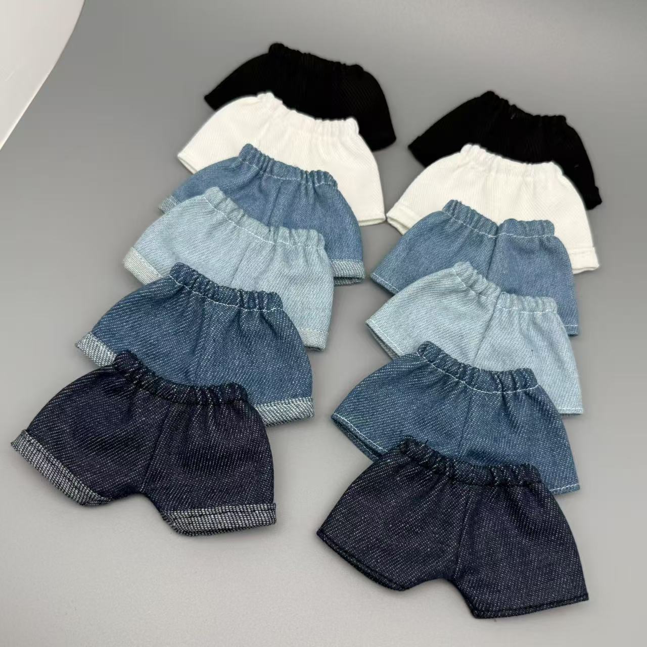 Suitable for 17cm Labubu Denim Shorts, 15cm Doll Labubu Universal Summer Shorts, Versatile Replacement Pants