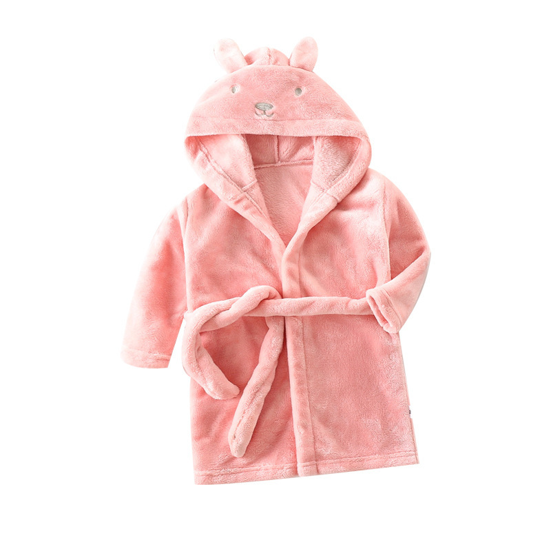 Foreign trade shopee Amazon cross-border European and American children's nightgown flannel padded coral fleece pajamas autumn and winter bathrobe