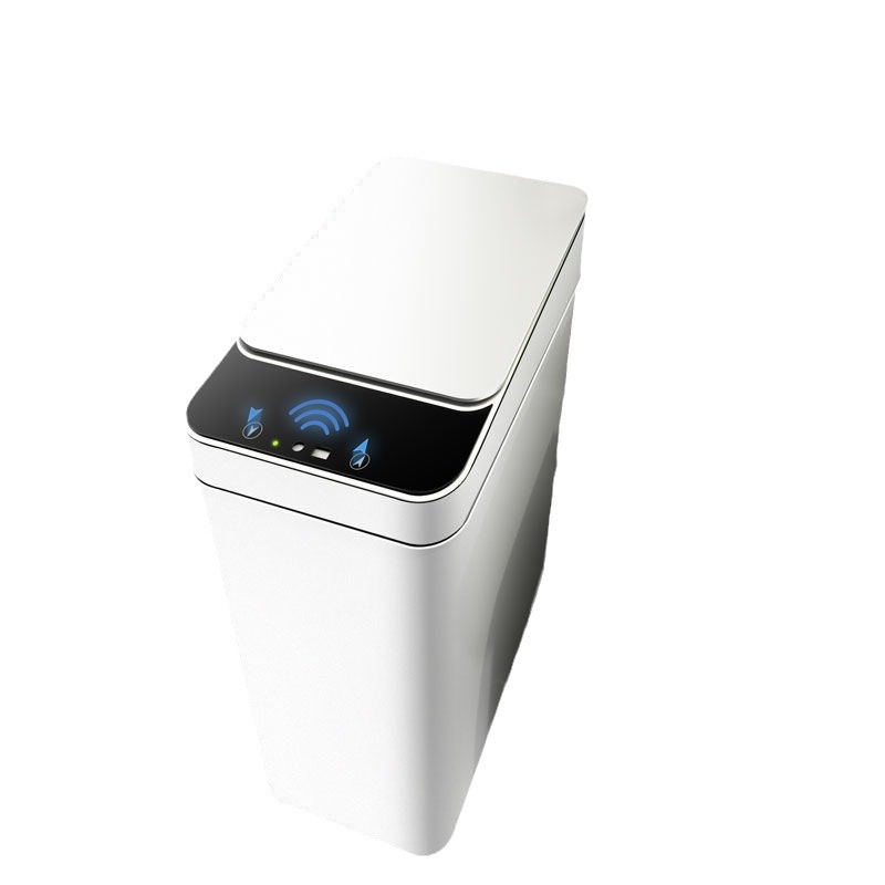 Non-contact smart trash can with lid small narrow electric trash can suitable for bedroom living room office