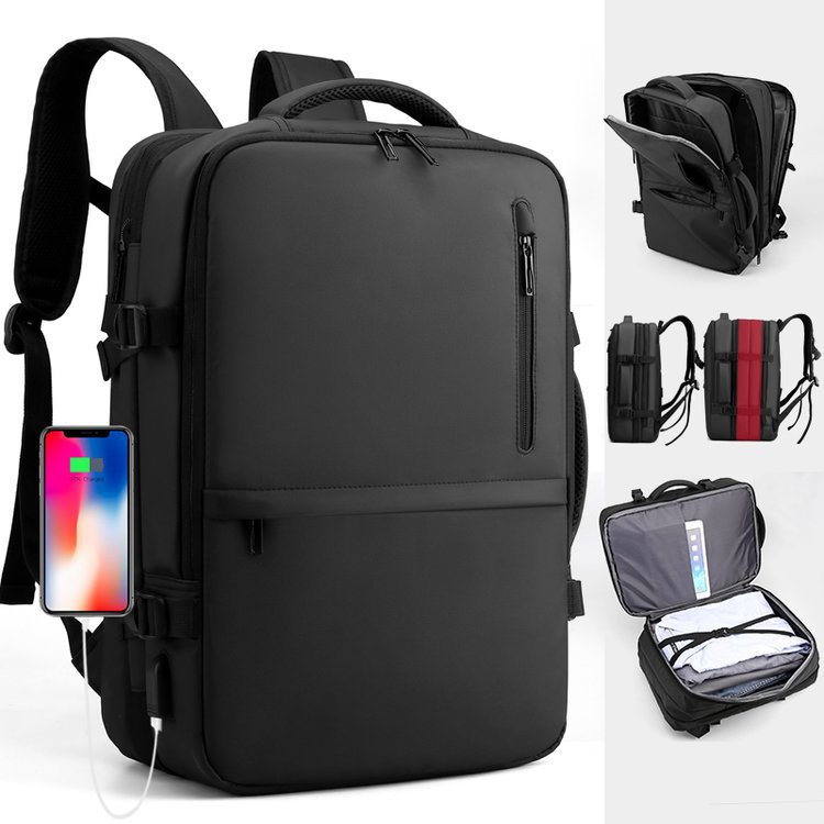 Business backpack men's and women's large capacity backpack 16-inch laptop backpack business commuter college student schoolbag