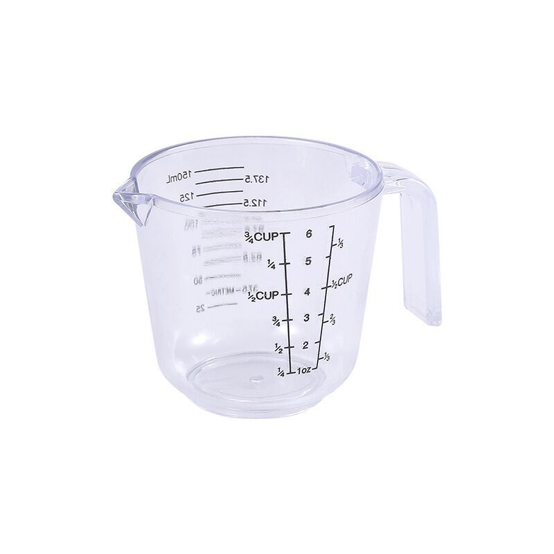 Transparent measuring cup 150/300/600/1000ml double-sided scale measuring cup PS plastic measuring cup measuring cup