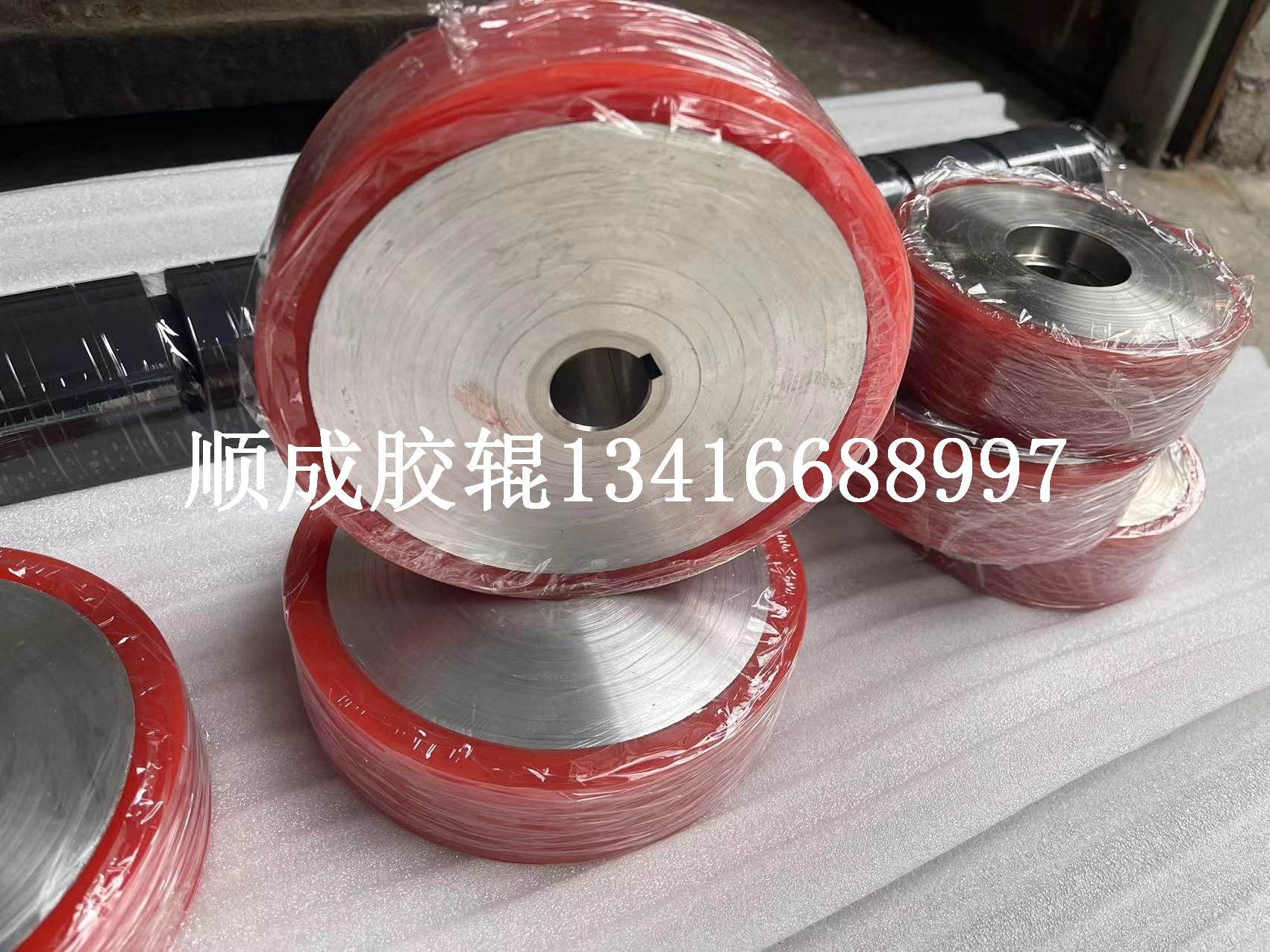 Резиновый вал из полиуретана, колесо с резиновым покрытием, вал Youli, промышленный резиновый вал