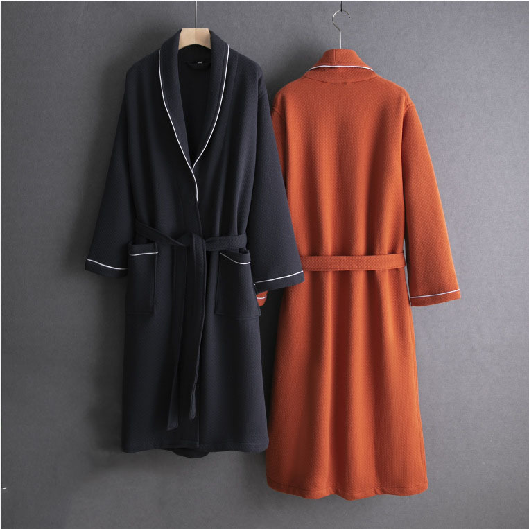 Ato Hotel Same Bathrobe Men's and Women's Adult Nightgown Absorbent Quick-drying Couple's Nightgown Household Bath Towel Bathrobe