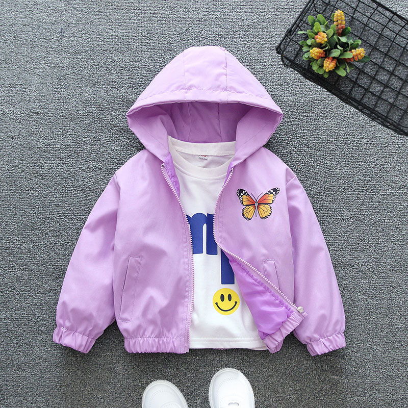 [Hot-Selling Export Item] Girls' Spring & Fall Jackets 2025 New Style Girls' Medium and Large Kidsren's Thin Hooded Jacket Tops