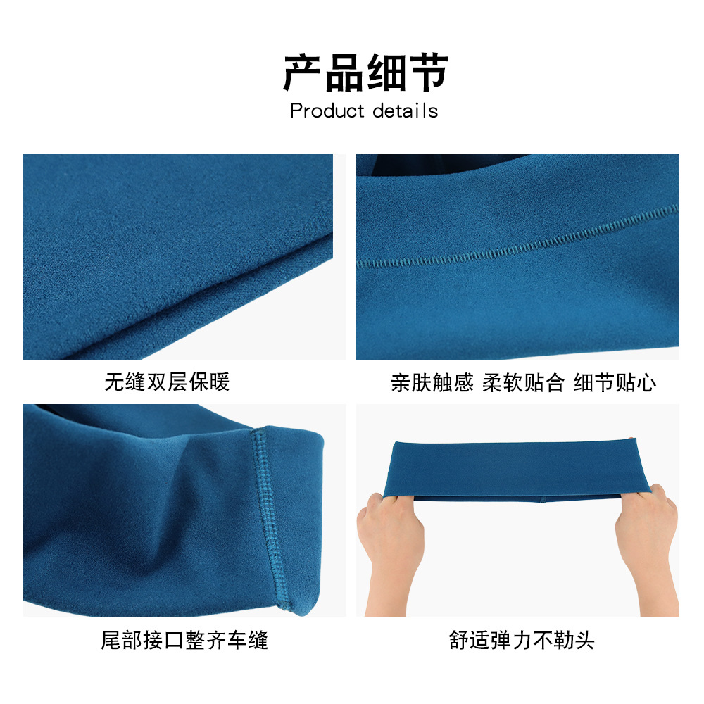 Guanyu Warm Running Headband Outdoor Sports Earmuffs Men's Winter Cycling Headscarf Women's Ski Ear Protection Forehead Band