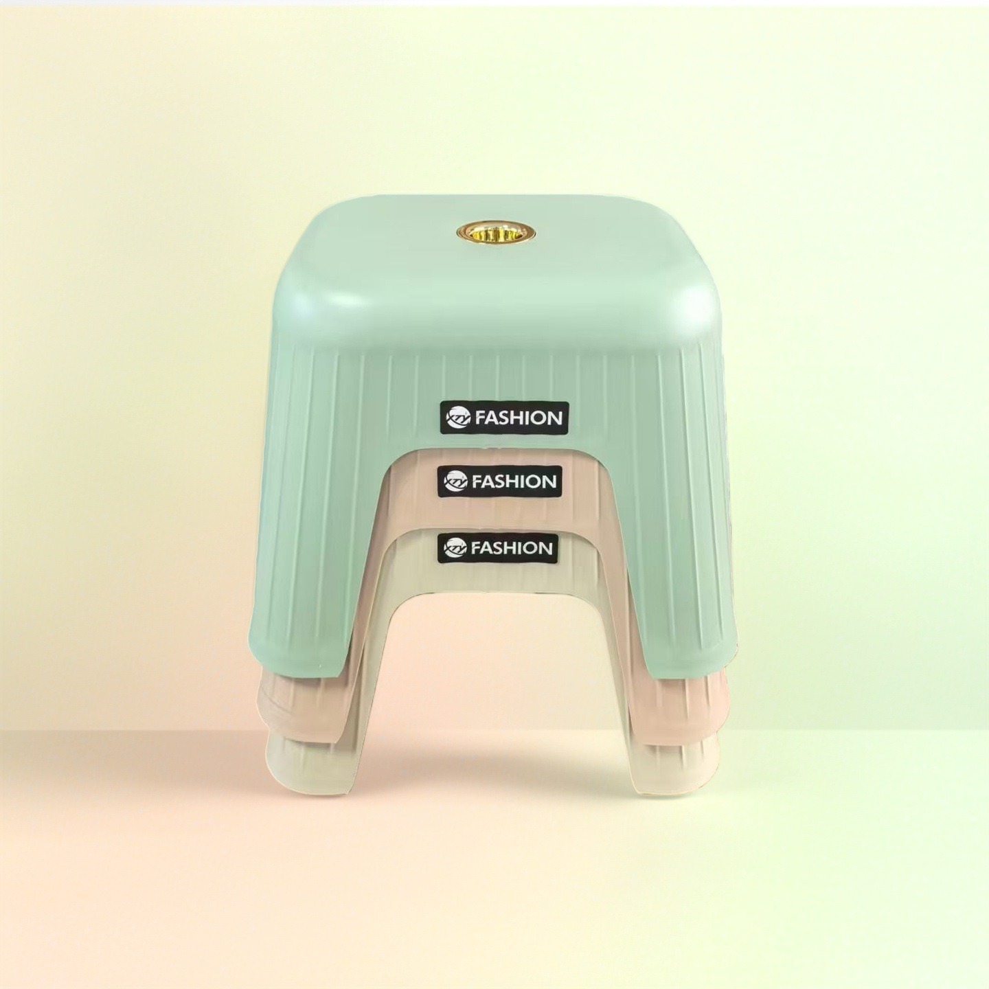 New Thickeneded Plastic Stool Load-Bearing Square Living Room Stool Home Shoe Changing Stool Bathroom Stool Outdoor Plastic Bench