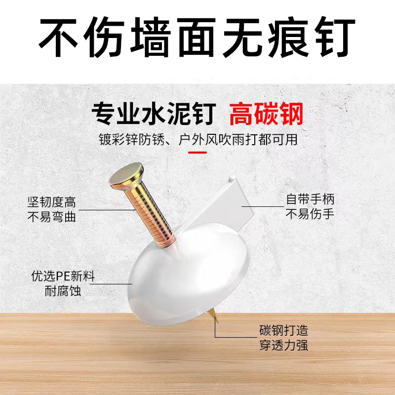 Steel Thumbtacks for Fixing Wallpaper, Wall Fabric, Mosquito Screens, Doors, Mosquito Nets, Spray-Painted Fabric, Kt Board Advertising Nails