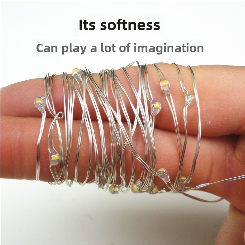 Decorative light led small colored light Holiday Star flashing light string light battery copper wire light Starry Sky Internet celebrity room hanging light