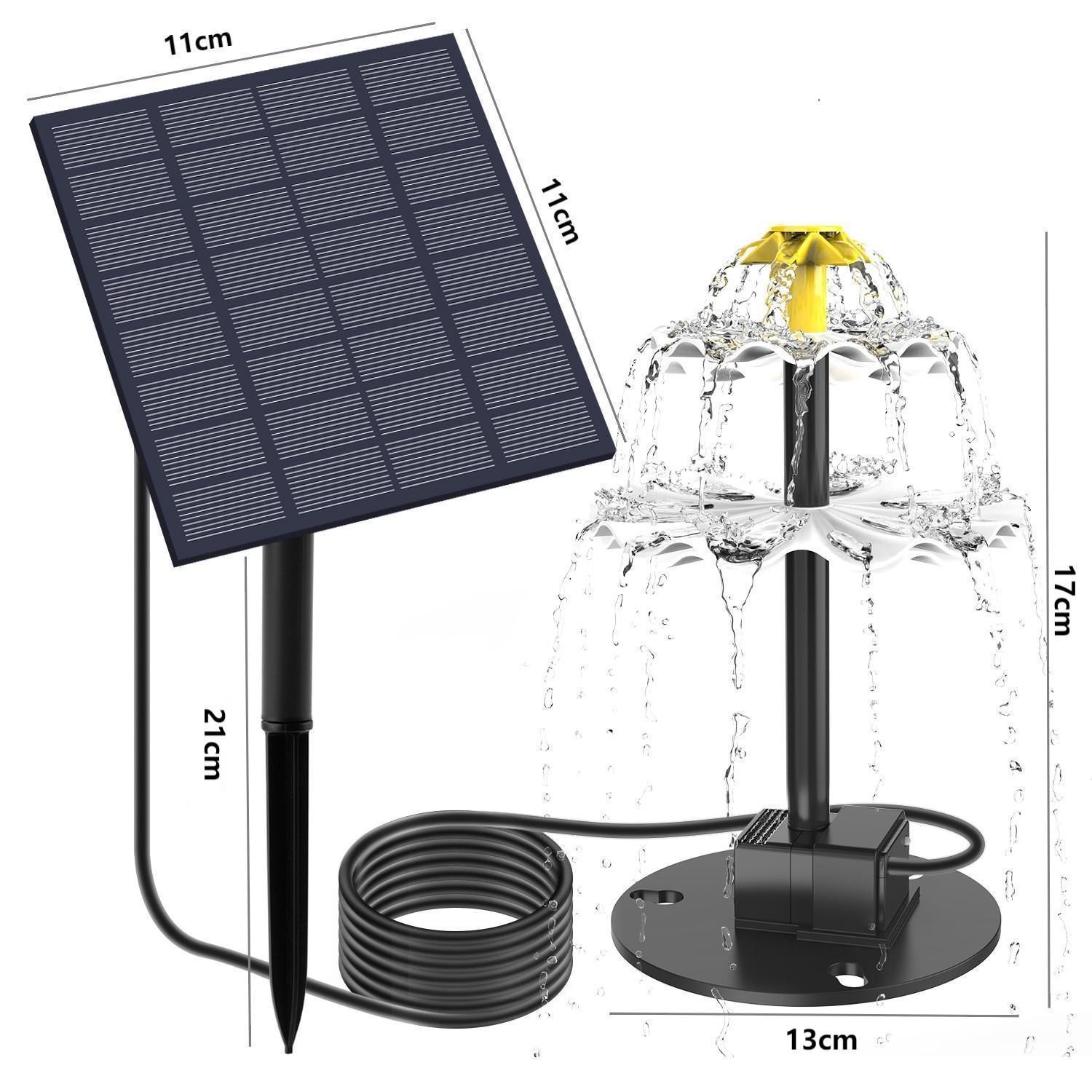 Cross-border e-commerce new solar fountain bird bath fountain fountain fountain pump landscape fountain garden fountain