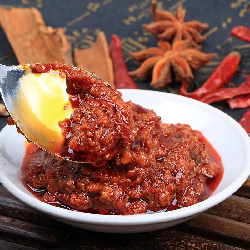 Spicy Sauce Beef Sauce Wholesale Spicy Sauce Large Barrel Commercial Spicy Sauce Machine Runjiang Lake Street Stall Freshly Sold Model