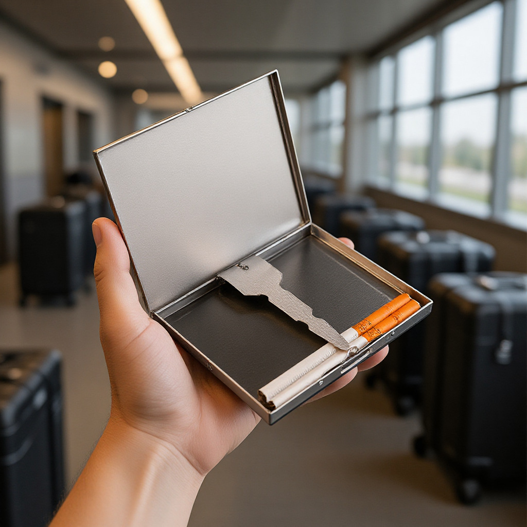 Black Walnut Solid Wood Cigarette Box Storage Gift Metal Frame Stainless Steel Cigar Box Vintage Gift Box with Engraved Text