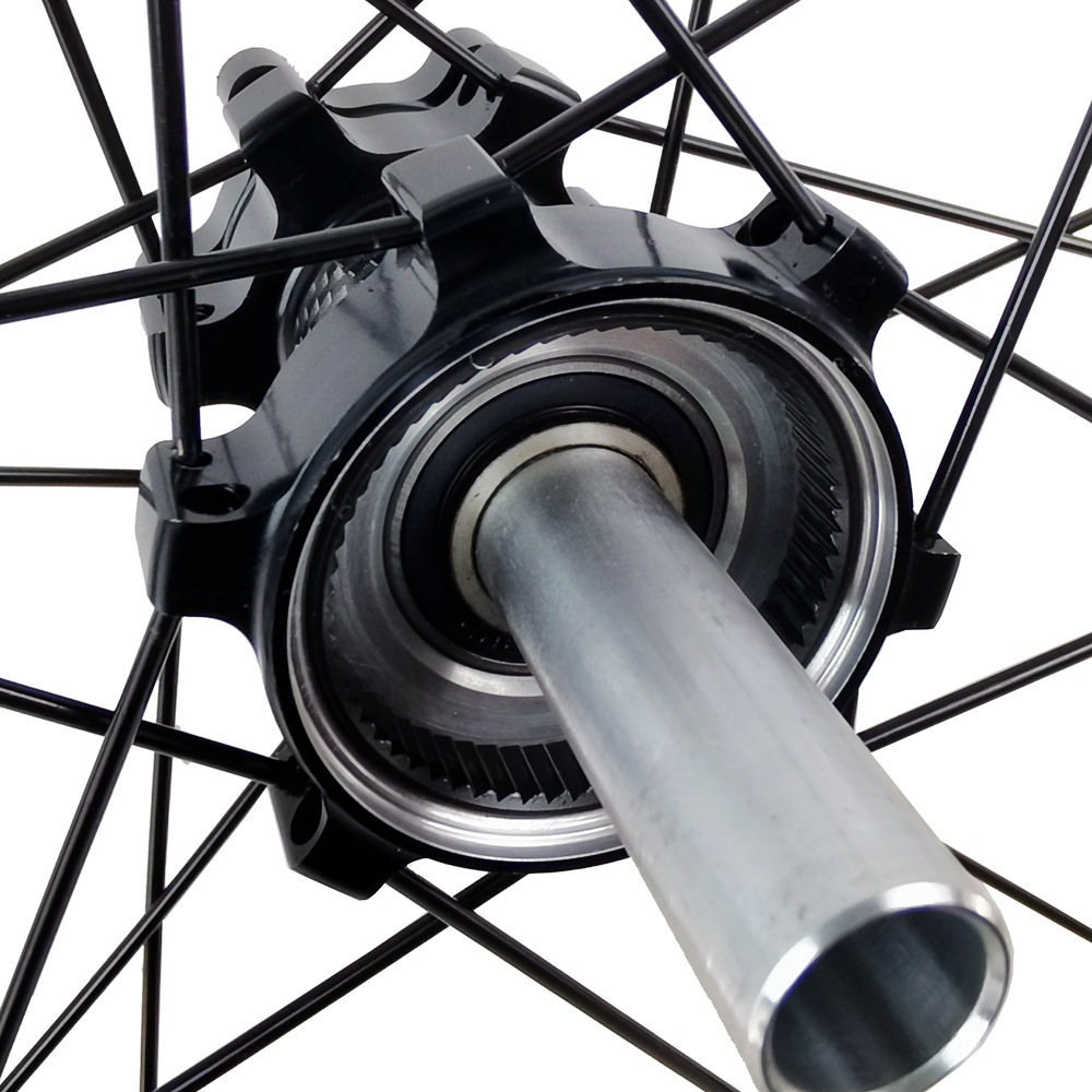 700C off-road road wheel set six-nail disc brake quick release barrel shaft HG/MS/XD aluminum alloy 7005 straight pull competitive wheel