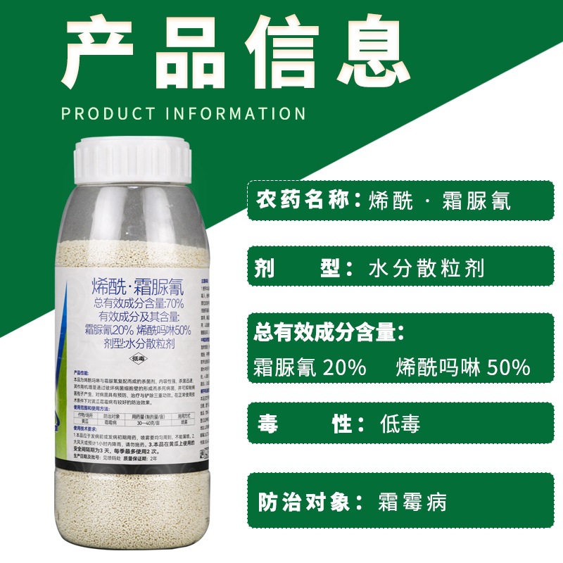 Yilang Technology 70% Acyclomorph Cream Urea Cyanacryl Cream Urea Cyanic Cucumber Downy Mildew Pesticide Fungicide