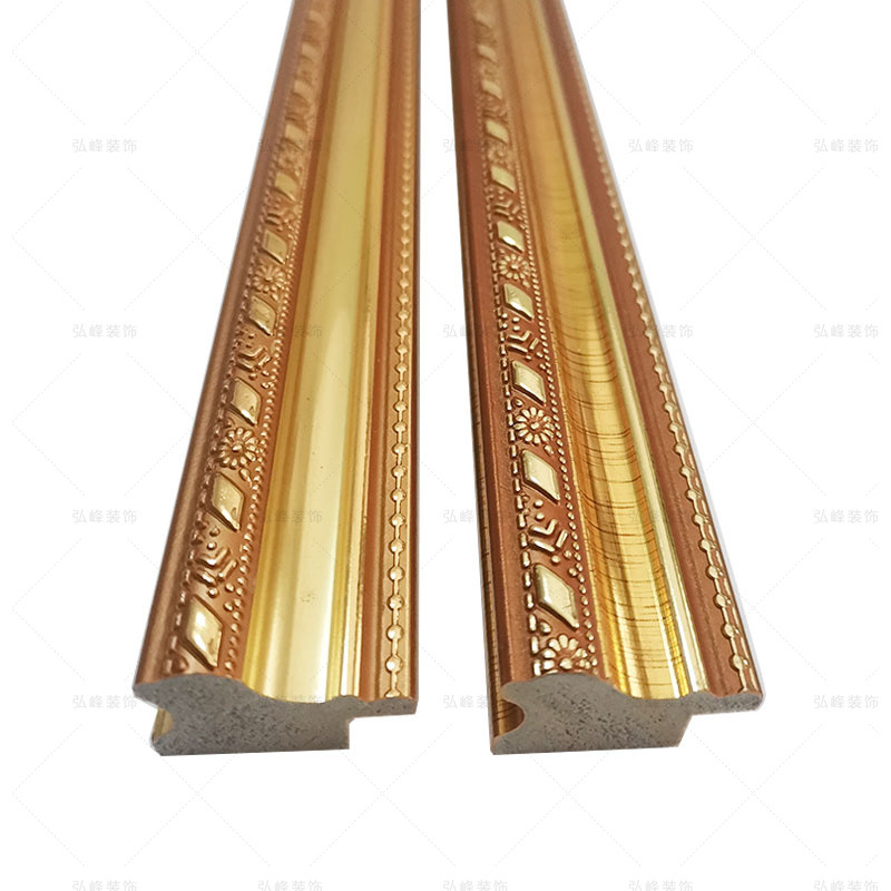 PS Foam Photo Frame Bright Gold Cross Stitch Mounted Line Photo Frame Mirror Photo Wall Decoration Photo Studio Wedding Dress European 3