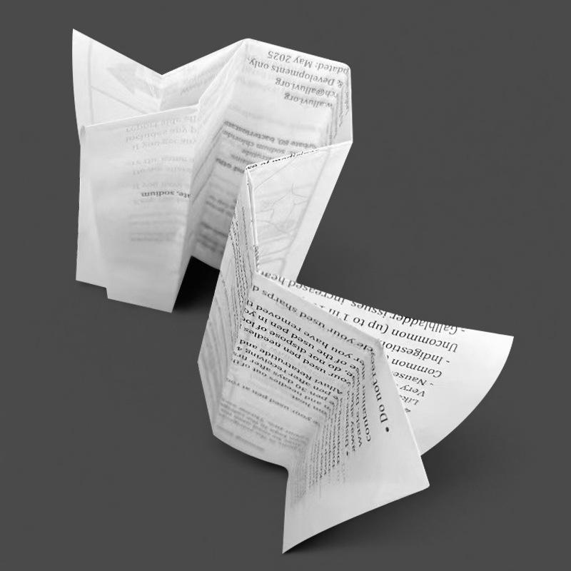 45克定制超薄纸 中英文产品说明书印刷灵活排版定做外贸专供