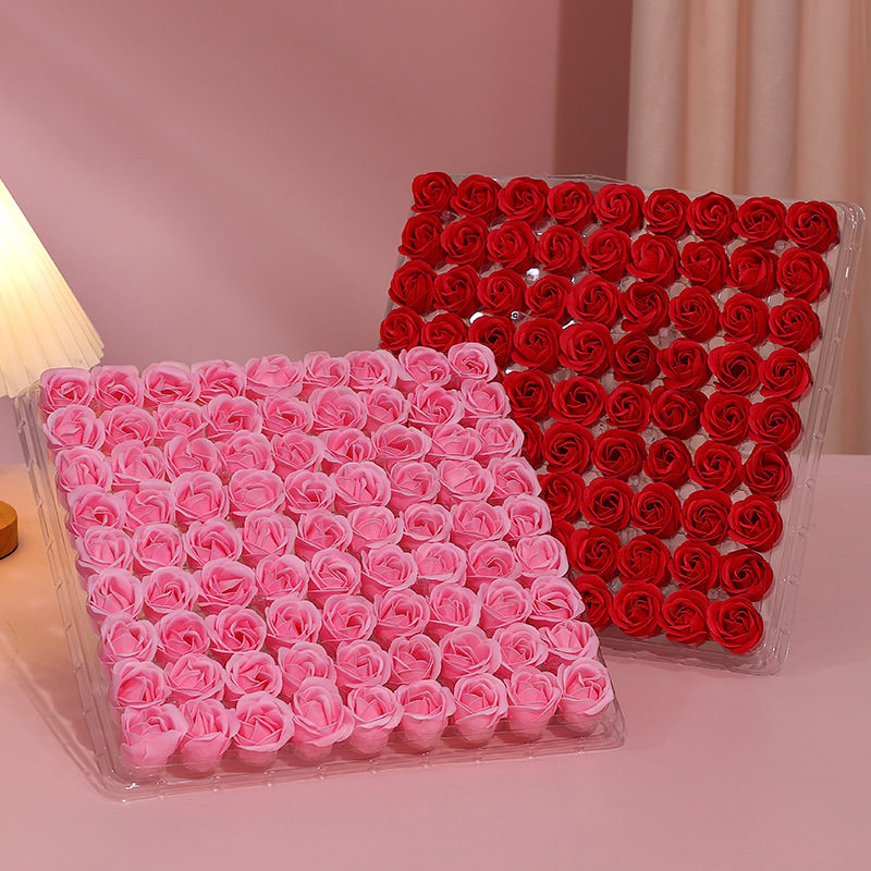 3см мыло цветок трехслойная безосновная цветочная голова DIY мыло цветок искусственная роза китайский День святого Валентина День учителя